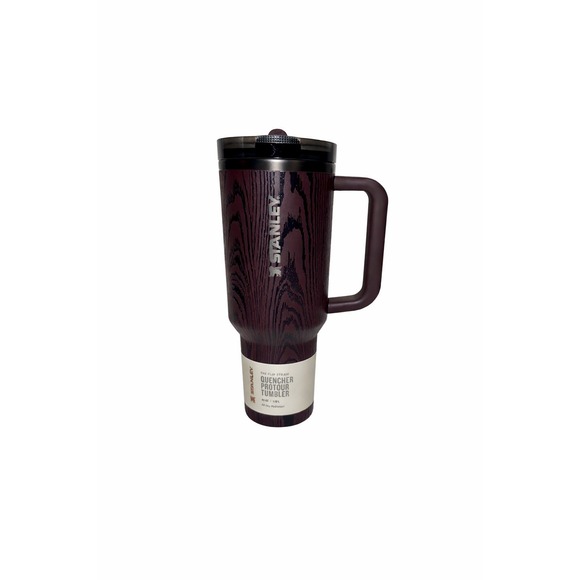 Stanley Quencher ProTour Flip Straw 40 oz Redwood Woodgrain Leakproof Tumbler - Picture 3 of 12